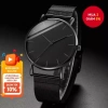 Đồng hồ nam doanh nhân thạch anh lưới thép không gỉ siêu mỏng - phong cách công sở, giá 97.900₫