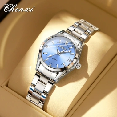 Đồng hồ nam nữ Chenxi dây kim loại cao cấp mặt đính đá thời trang - Đôi cặp sang trọng, giá 150.000₫ 3