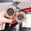Đồng hồ nam nữ HB 602 Luxury unisex cặp đôi dây cao su hương vani giá 159.000 2