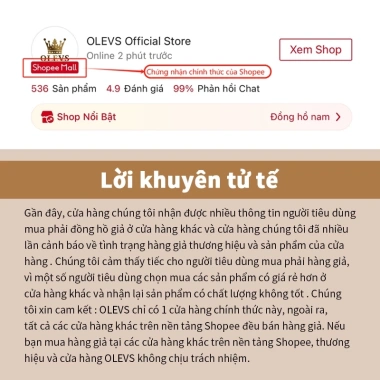 Đồng hồ nam OLEVS 2.876 chính hãng - Dây da bò, chống thấm nước sâu, phát sáng, giá 440.100 VND