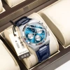Đồng hồ nam POEDAGAR siêu mỏng 7mm dây da - Đa chức năng, mặt kính sapphire, lịch và dạ quang - Giá ưu đãi 444.508 VND 10
