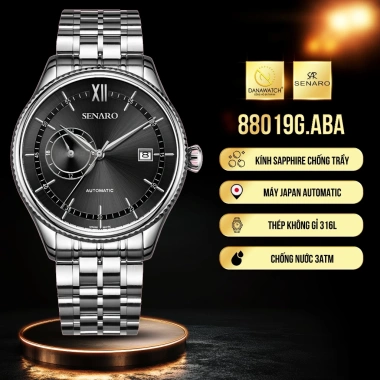 Đồng hồ Nam SENARO 88.019G.ASA Automatic - Sapphire chống trầy, quà tặng kèm, giảm 22%
