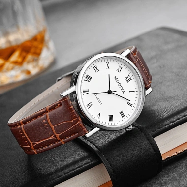 Đồng hồ nam thạch anh tối giản - Dây da thanh lịch, sành điệu, chỉ 46.200₫ 7
