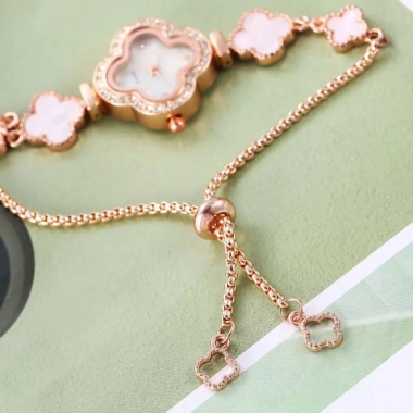 Đồng Hồ Nữ Cỏ Bốn Lá Đính Kim Cương Mặt Nhỏ Dây Rút Điều Chỉnh - Giá 130.000 Giảm Từ 169.000 3 Đồng Hồ Nữ Cỏ Bốn Lá Đính Kim Cương Mặt Nhỏ Dây Rút Điều Chỉnh - Giá 130.000 Giảm Từ 169.000 3