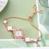 Đồng Hồ Nữ Cỏ Bốn Lá Đính Kim Cương Mặt Nhỏ Dây Rút Điều Chỉnh - Giá 130.000 Giảm Từ 169.000 8