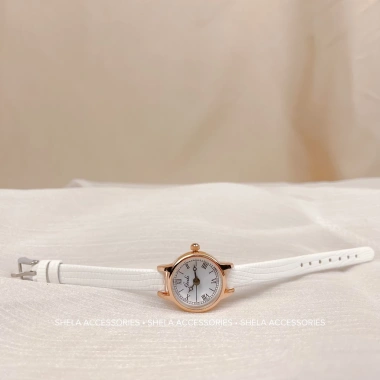 Đồng hồ nữ dây da chính hãng GEDI GD01 mặt nhỏ tròn retro vintage nữ tính - 260.700₫