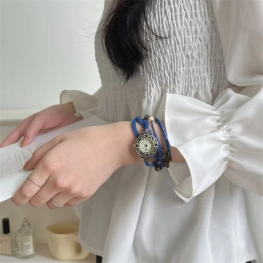 Đồng hồ nữ dây da cổ điển thời trang Mặt dây chuyền bướm giảm giá 22% chỉ 87.912₫ 6