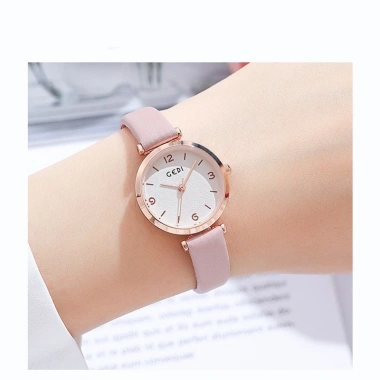 Đồng hồ nữ dây da GEDI 5.106 chống thấm nước, sang trọng, hộp quà tặng, giảm 20% 3