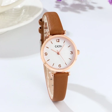 Đồng hồ nữ dây da GEDI 5.106 chống thấm nước, sang trọng, hộp quà tặng, giảm 20% 7