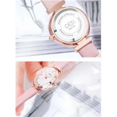 Đồng hồ nữ dây da GEDI 5.106 chống thấm nước, sang trọng, hộp quà tặng, giảm 20% 8