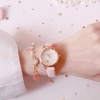 Đồng Hồ Nữ Dây Da Mặt Hình Mèo Phản Quang - Chống Thấm Nước, Vòng Tay Thời Trang 5