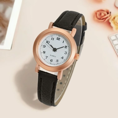 Đồng Hồ Nữ Dây Da Mặt Nhỏ Thời Trang Basic – Giá Chỉ 10.000, Dễ Phối Đồ DH15 8