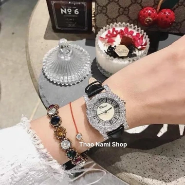 Đồng hồ nữ Dimini dây da đẹp mềm êm nhẹ, đá full viền cực xinh - Giá chỉ 109k 6