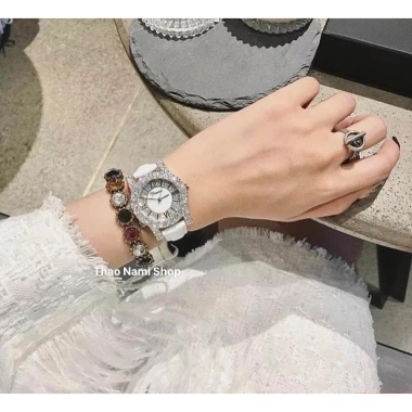 Đồng hồ nữ Dimini dây da đẹp mềm êm nhẹ, đá full viền cực xinh - Giá chỉ 109k 8