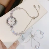 Đồng Hồ Nữ Gossie Đá Tai Thỏ Cao Cấp Lấp Lánh – Dây Rút Tiện Lợi, Thanh Lịch, Lắc Tay – 139k