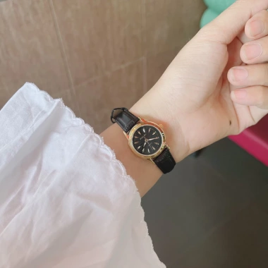 Đồng hồ nữ Hale AH348 dây da nhỏ xinh, máy nhật, chống nước, giá ưu đãi 185k