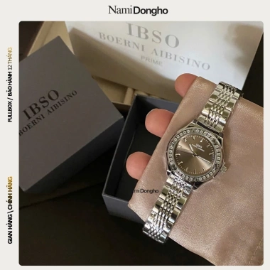 Đồng Hồ Nữ IBSO Chính Hãng Dây Thép 32mm Mặt Tròn I12 Chống Nước Fullbox Quà Tặng Bảo Hành 12 Tháng - Giá 560.000₫