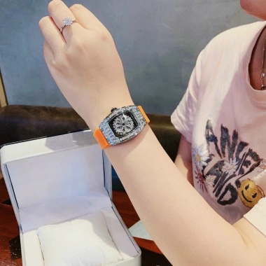 Đồng hồ nữ Meriots Ovan 34mm full box - mặt vuông viền đá, tự động xoay, bảo hành 12 tháng - giá chỉ 699.000₫ 2