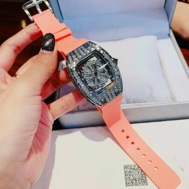 Đồng hồ nữ Meriots Ovan 34mm full box - mặt vuông viền đá, tự động xoay, bảo hành 12 tháng - giá chỉ 699.000₫ 4