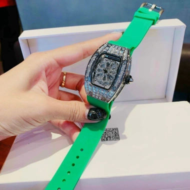 Đồng hồ nữ Meriots Ovan 34mm full box - mặt vuông viền đá, tự động xoay, bảo hành 12 tháng - giá chỉ 699.000₫ 5