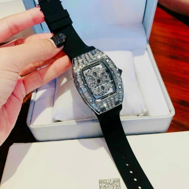 Đồng hồ nữ Meriots Ovan 34mm full box - mặt vuông viền đá, tự động xoay, bảo hành 12 tháng - giá chỉ 699.000₫ 6