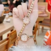Đồng hồ nữ mini mặt hồng - Giá siêu hạt dẻ, dây kim loại, 2 màu - 79.000₫ 3