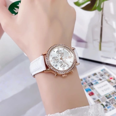 Đồng hồ nữ OLESV dây thép da đính đá long lanh sang trọng - Giá chỉ 206.866₫ 2