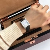 Đồng hồ nữ Peinn PABLO RAEZ mặt vuông 23mm dây da chống nước 3ATM phong cách Hàn Quốc 6