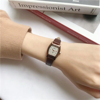 Đồng Hồ Nữ RATE TD3 Chính Hãng Dây Da Cao Cấp Mặt Vuông Vintage - Giá 29.000, Thời Trang Học Sinh
