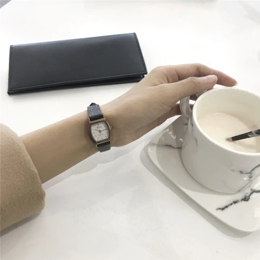 Đồng Hồ Nữ RATE TD3 Chính Hãng Dây Da Cao Cấp Mặt Vuông Vintage - Giá 29.000, Thời Trang Học Sinh