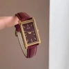 Đồng hồ nữ Retro cổ điển vuông thạch anh dây da thanh lịch - quà tặng thời trang 6