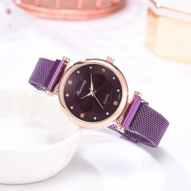 Đồng hồ nữ RINADY TD3 dây nam châm, mặt đá, giá chỉ 99k, tặng phụ kiện A1