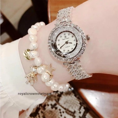 Đồng hồ nữ Royal Crown 2.606 chính hãng dây thép chống nước, đính đá cao cấp, sang chảnh - Giá 1.945.000₫ 6 Đồng hồ nữ Royal Crown 2.606 chính hãng dây thép chống nước, đính đá cao cấp, sang chảnh - Giá 1.945.000₫ 6