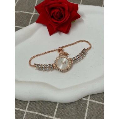 Đồng Hồ Nữ Thạch Anh Dây Lúa Mì Kim Cương – Sang Trọng, Thanh Lịch, Giá Ưu Đãi 59.400₫