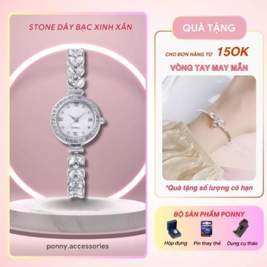 Đồng Hồ Nữ Thạch Anh Dây Lúa Mì Kim Cương – Sang Trọng, Thanh Lịch, Giá Ưu Đãi 59.400₫