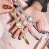 Đồng hồ nữ thanh lịch mặt La Mã, đá CZ, vòng tay thép không gỉ, thạch anh - 58.300₫ 4