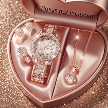 Đồng hồ nữ thanh lịch Sleek 5 bộ mặt tròn thạch anh kim cương giả zircon, giá ưu đãi 74.800 đồng 3 Đồng hồ nữ thanh lịch Sleek 5 bộ mặt tròn thạch anh kim cương giả zircon, giá ưu đãi 74.800 đồng 3