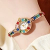 Đồng hồ nữ thời trang vòng tay bầu dục đổi màu dần ánh sáng cầu vồng – sang trọng, giảm giá 22% chỉ 77.550₫ 4