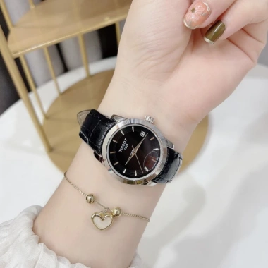 Đồng hồ nữ Tissot - Dây da bóng mềm, thời trang, chống xước, tặng pin - 250.000₫ 8