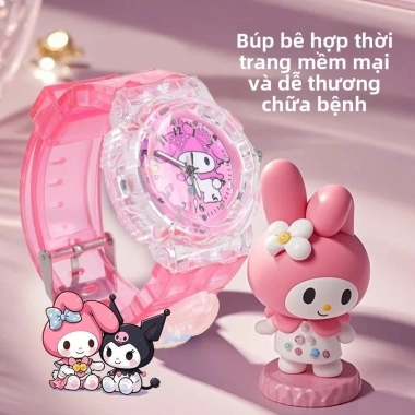 Đồng hồ phát sáng Kuromi cho trẻ em - Màu sắc rực rỡ, đèn ngủ tiện lợi, giá 121.837 VND 7