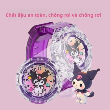 Đồng hồ phát sáng Kuromi cho trẻ em - Màu sắc rực rỡ, đèn ngủ tiện lợi, giá 121.837 VND 8