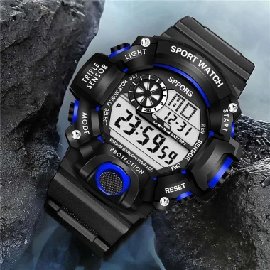 Dong Ho Sport Watch Kỹ Thuật Số Dây Cao Su Đa Năng Thời Trang Nam Nữ Giá 18.000 VNĐ 3