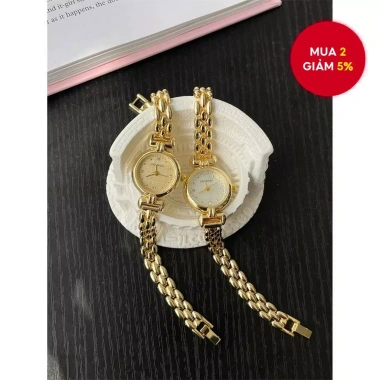 Đồng hồ thạch anh dây kim loại nam nữ đô thị - Thiết kế tối giản, thanh lịch, đa năng, giá ưu đãi 94.600 VND