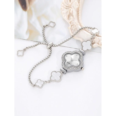 Dong ho thach anh LUCKYFOX mặt số cỏ ba lá thanh lịch cho nữ - Valentine, Ngày của mẹ, giá 55.000 VND 2