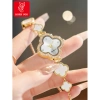Dong ho thach anh LUCKYFOX mặt số cỏ ba lá thanh lịch cho nữ - Valentine, Ngày của mẹ, giá 55.000 VND 3