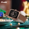 Đồng Hồ Thạch Anh Poshi Chính Hãng Silicon Chống Thấm Nước, Thiết Kế Đơn Giản Thời Trang Nữ 7