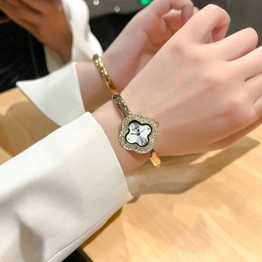Đồng hồ thạch anh thép không gỉ chống thấm nước cho nữ sang trọng 171.600₫ 3