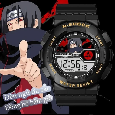 Đồng hồ thể thao điện tử Itachi Sasuke chống nước thời trang mới phù hợp bé trai & bé gái giá ưu đãi 147,133₫