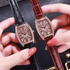 Đồng hồ thời trang nữ DZG dây da mặt đính đá siêu đẹp - Khuyến mãi 23.000đ 3