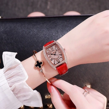 Đồng hồ thời trang nữ DZG dây da mặt đính đá siêu đẹp - Khuyến mãi 23.000đ 9